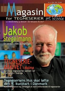 Jakob Stegelmann pryder forsiden på Magasin for tegneserier #6